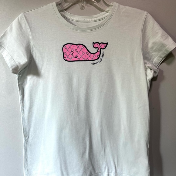 🥍 XL Girls Lacrosse LAX Cotton Vineyard Vines Light Pale Green Short Sleeve Tee - Picture 11 of 11